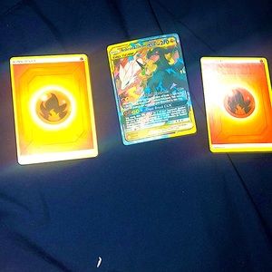 FULL BUNDLE Tag team Reshiram & Zekrom GX + 2 FIRE